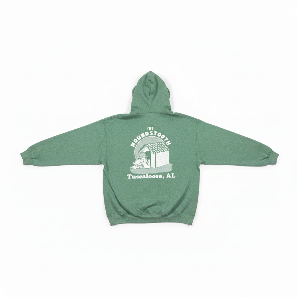 Heather Green Hooded Sweatshirt