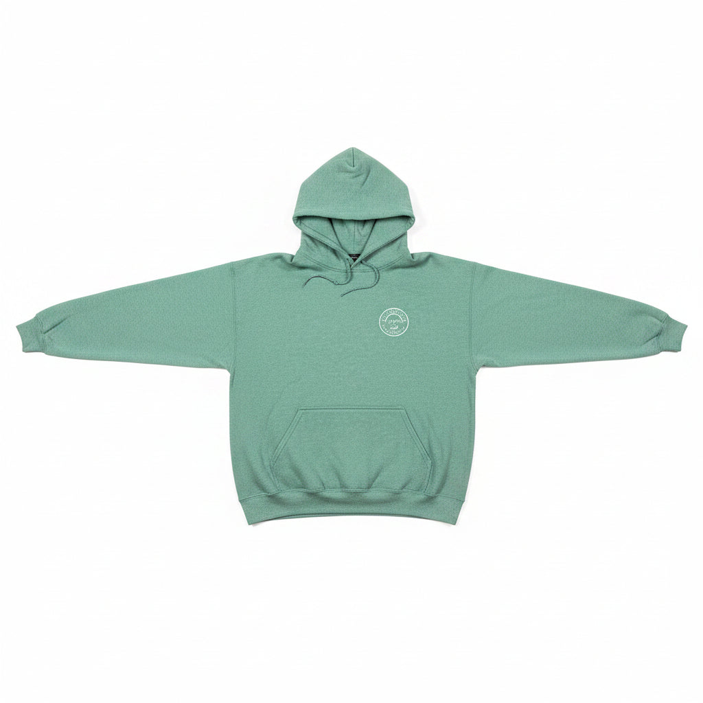 Heather Green Hooded Sweatshirt