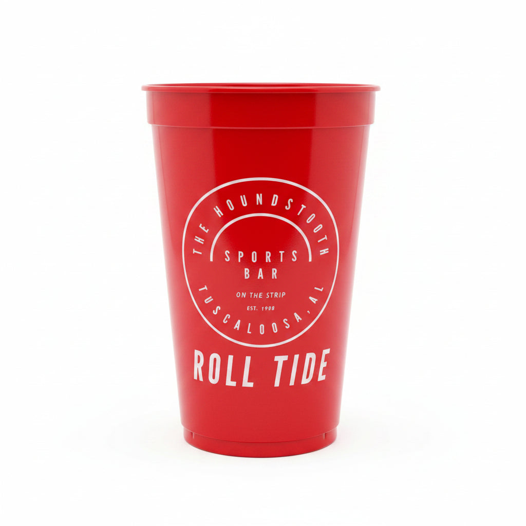 Houndstooth Cup 22oz Red