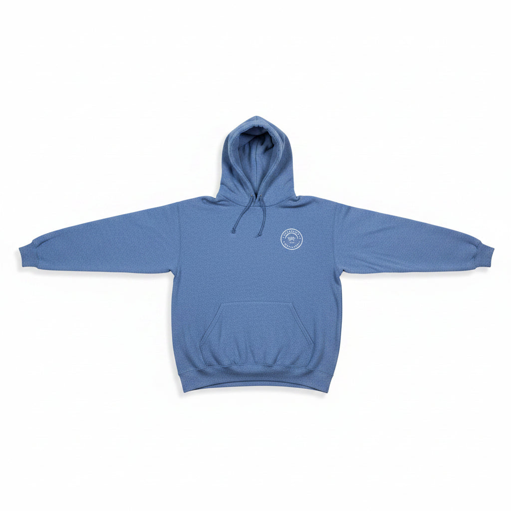 Vintage Heather Blue Hooded Sweatshirt